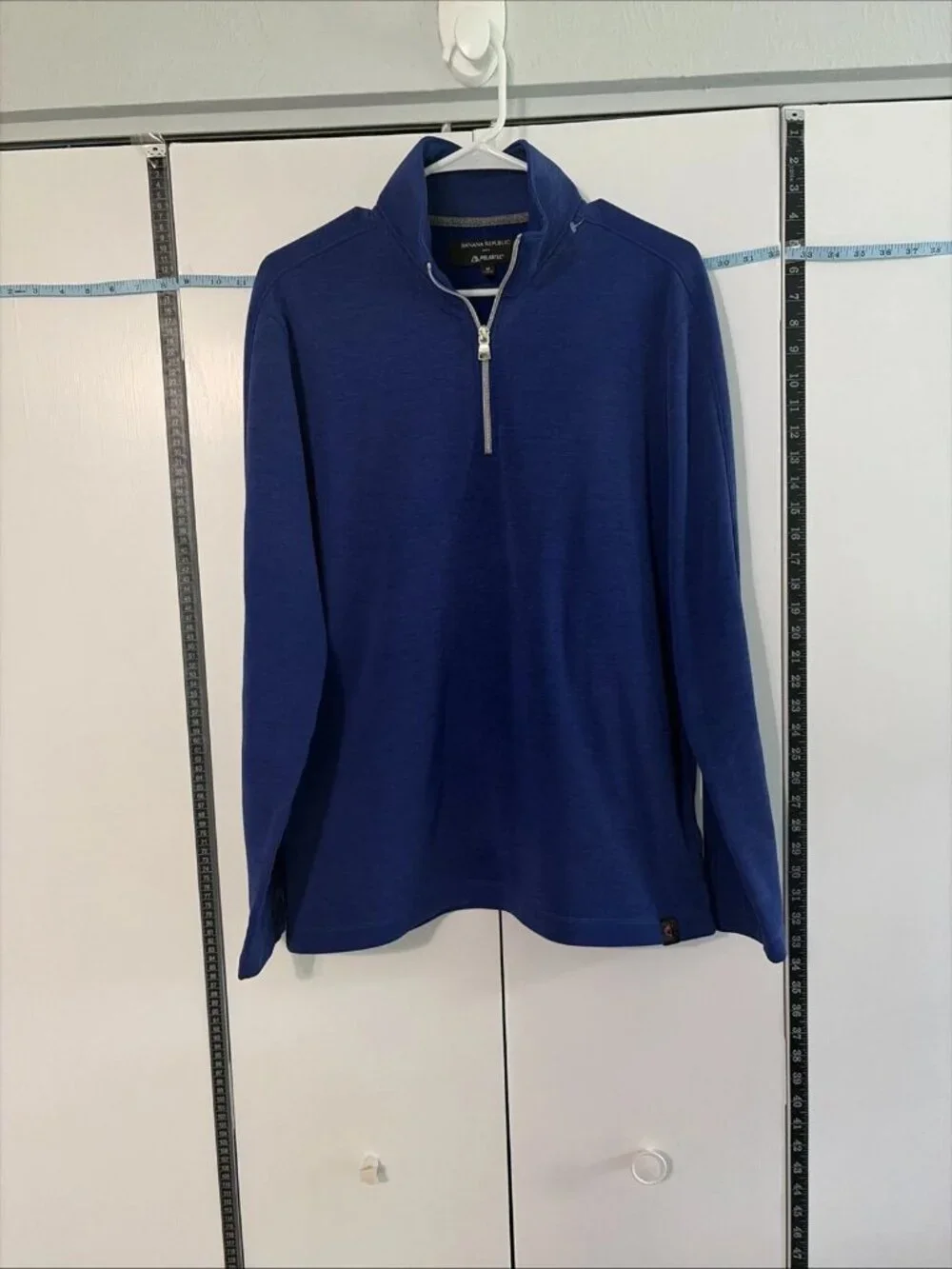 NWOT Banana Republic Polartec Quarter-Zip Pullover Blue Size M NEW